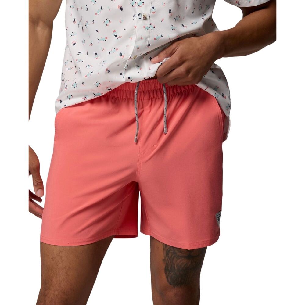 Columbia PFG Terminal Roamer 6" Stretch Shorts, Melonade, Men's Size 2XL, NWT